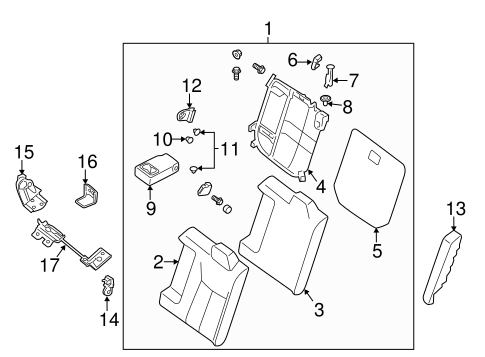 Sentra REAR SEAT COMPONENTS 3