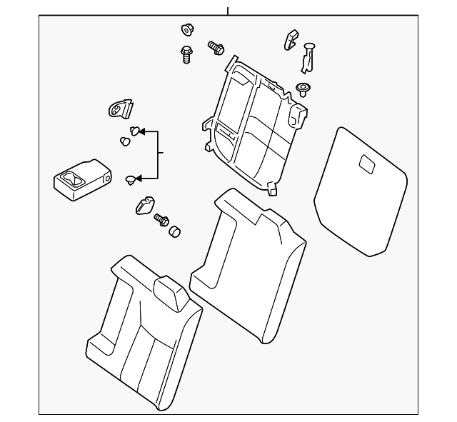 88650-9AM2B Деталь SEAT BACK ASSY