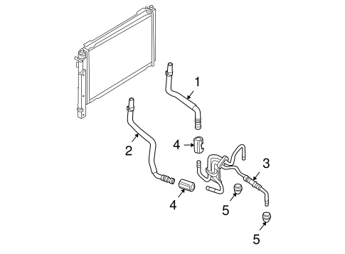 Escape TRANS OIL COOLER LINES