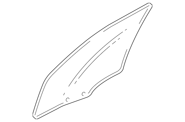 25948830 Деталь DOOR GLASS, RIGHT