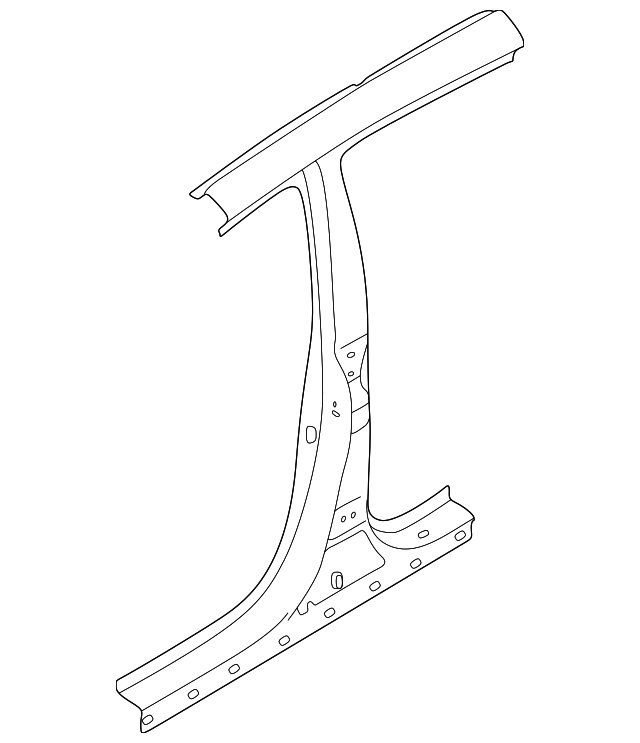 71401-3WB00 Деталь CENTER PILLAR, LEFT