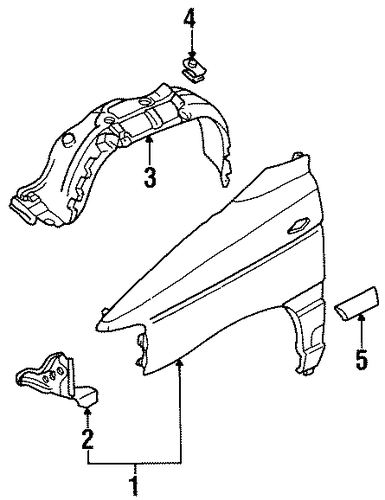 MPV EXTERIOR TRIM - FENDER