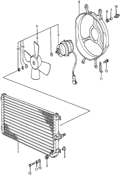 BODY / AIR CONDITIONING/A/C AIR CONDITIONER - FAN for 1982 Honda ACCORD HATCHBACK #1