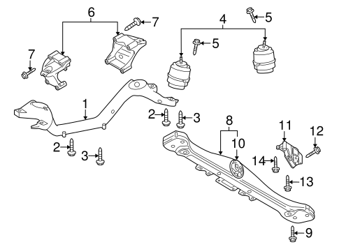 Q7 ENGINE & TRANS MOUNTING