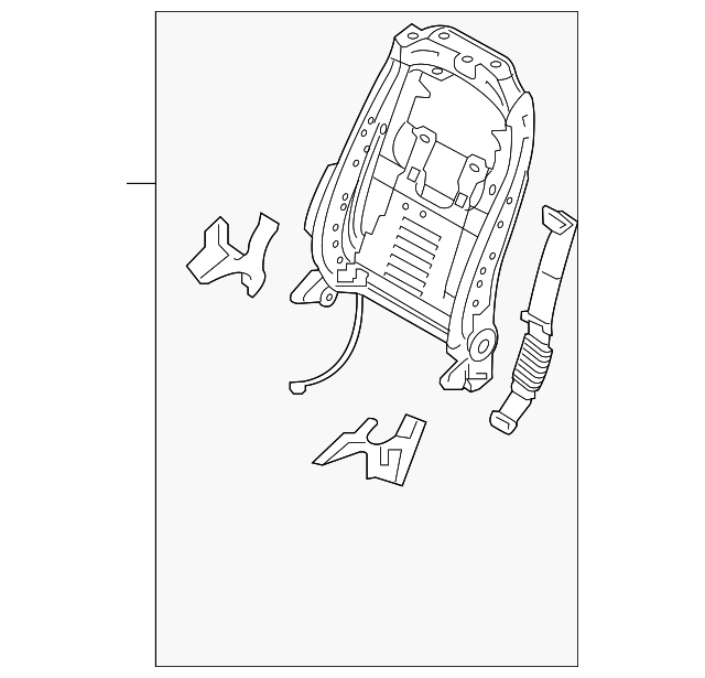 88310-C6220 Деталь SEAT BACK FRAME, LEFT