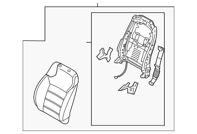 88301-C6130CC8 Деталь SEAT BACK ASSY, LEFT