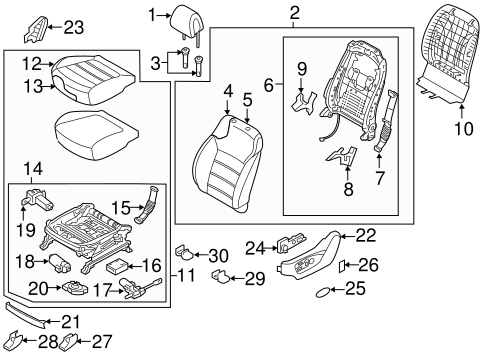 Sorento DRIVER SEAT COMPONENTS 2
