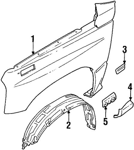 Tracker EXTERIOR TRIM - FENDER