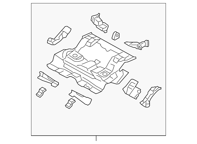 GMYA53720B Деталь CENTER FLOOR PAN