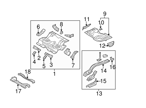 6 REAR FLOOR & RAILS
