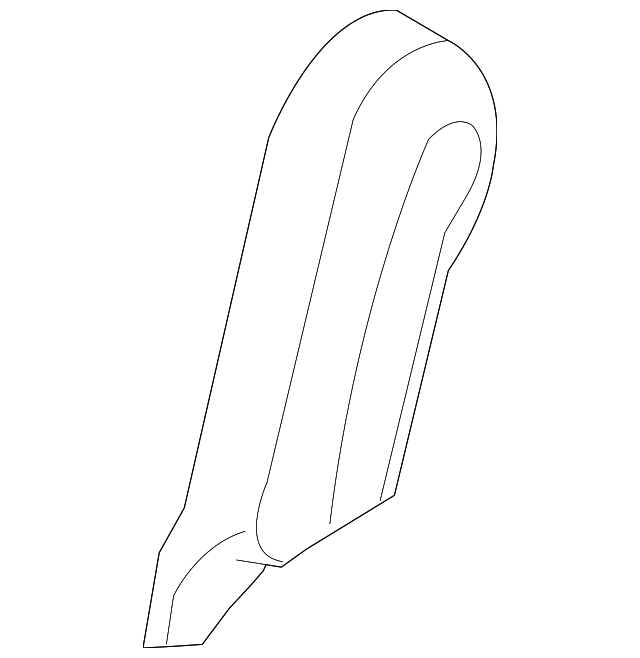 8522482Z20 Деталь RECLINE COVER, LEFT