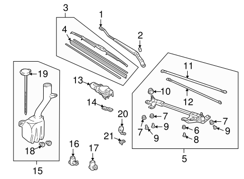 BLADE, WINDSHIELD WIPER (475MM) (PASSENGER SIDE) - Honda (76630-SH2-G02) BLADE, WINDSHIELD WIPER (475MM) (PASSENGER SIDE) - Honda (76630-SH2-G02)