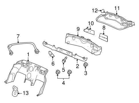 Viper INTERIOR TRIM - REAR BODY