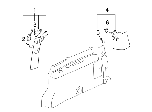 Uplander INTERIOR TRIM - SIDE PANEL