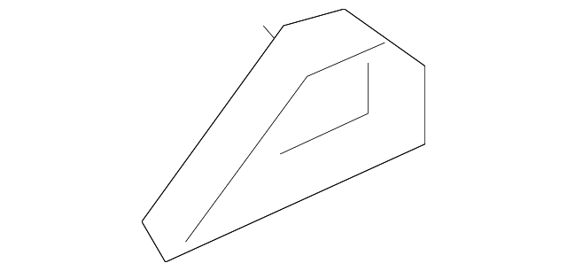 8S8-810-847 Деталь UPPER PANEL INSULATOR, LEFT
