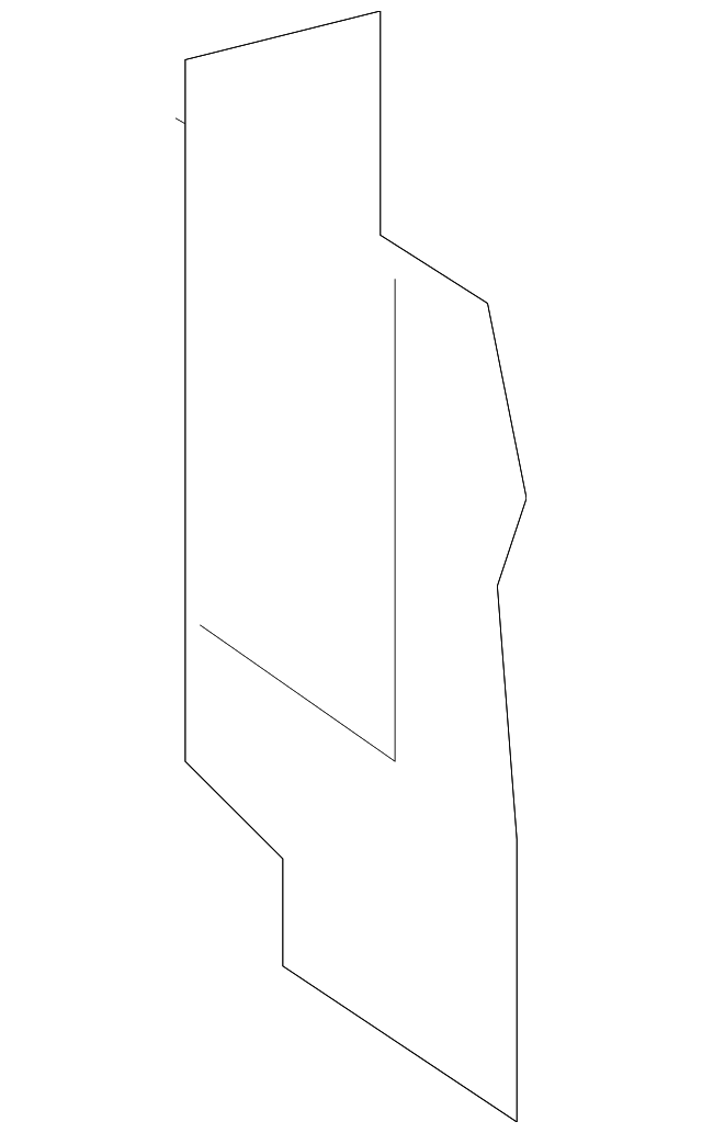 8S8-802-397 Деталь LOWER PANEL, LEFT