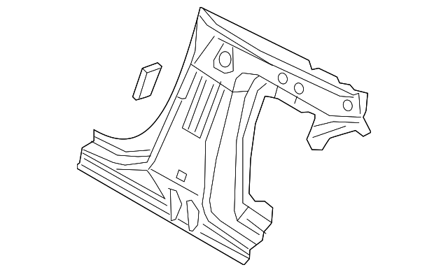 8S8-810-073 Деталь FRONT PILLAR, LEFT