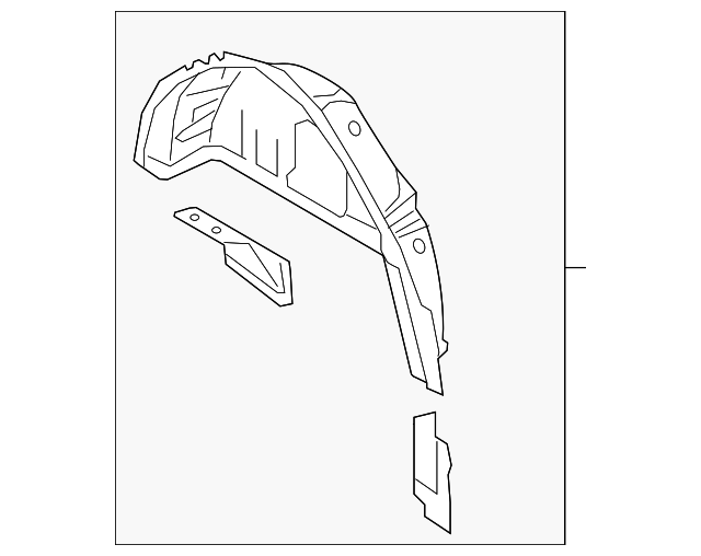 8S8-809-851-TA Деталь INNER WHEELHOUSE, LEFT