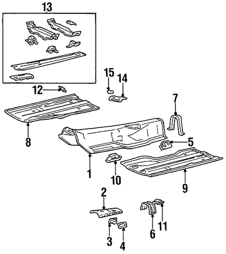 LS400 FLOOR & RAILS