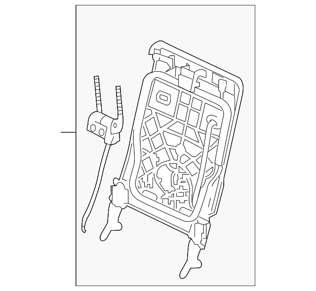 89311-C6500 SEAT BACK FRAME, LEFT