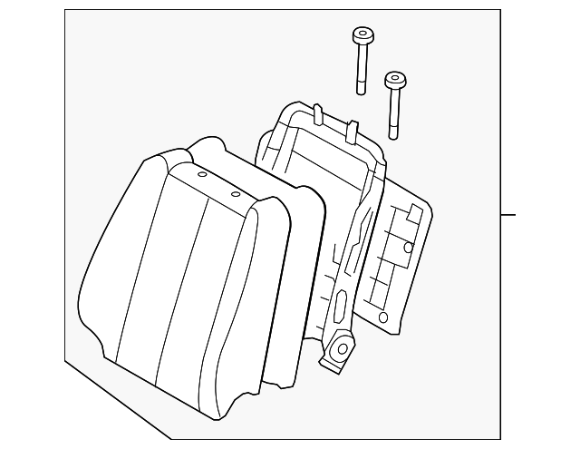 88300-0A295-FZO Деталь SEAT BACK ASSY, LEFT