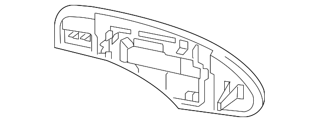 7632A209 Деталь MIRROR GLASS, LEFT
