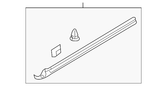 87751-1F000 Деталь FRT ROCKER MLDG, LEFT