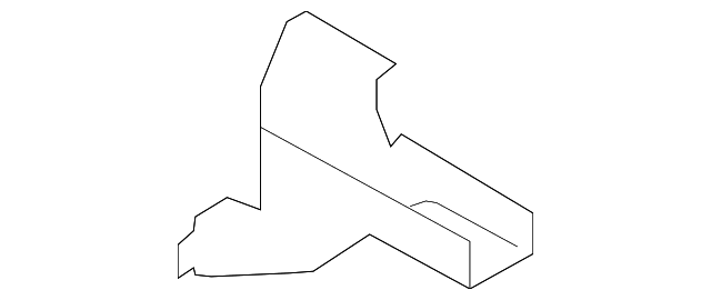 F2UZ-15107A81-A Деталь CENTER C'MEMBER EXTENSION, LEFT