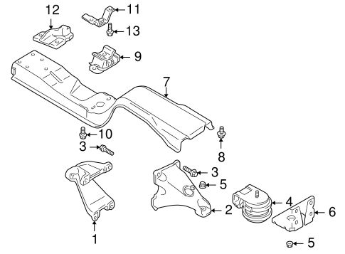 Tracker ENGINE & TRANS MOUNTING