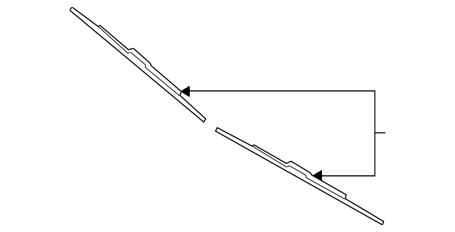 4W1Z-17528-AA WIPER BLADE, LEFT