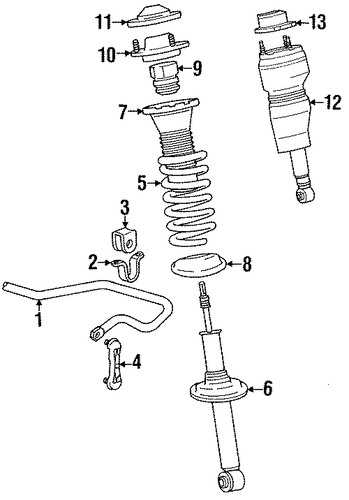 LS400 SHOCKS & SUSPENSION COMPONENTS