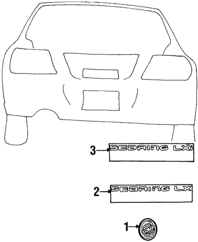 Sebring EXTERIOR TRIM - REAR BUMPER