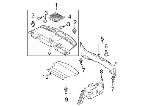 6 INTERIOR TRIM - REAR BODY