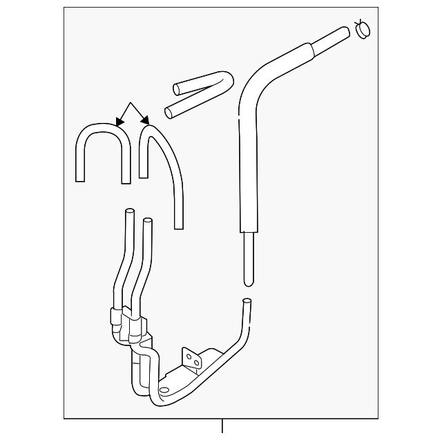 25470-3F400 Деталь HOSE & TUBE ASSY