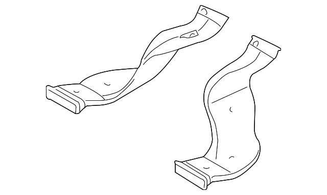 97360-1E100 Деталь REAR DUCT, LEFT