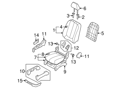 Rondo FRONT SEAT COMPONENTS
