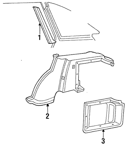 Escort INTERIOR TRIM - QUARTER PANELS