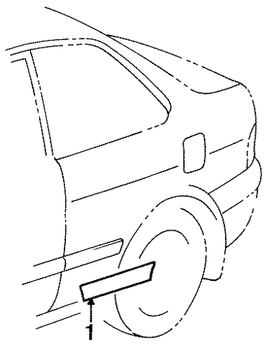 Tercel EXTERIOR TRIM - QUARTER PANEL