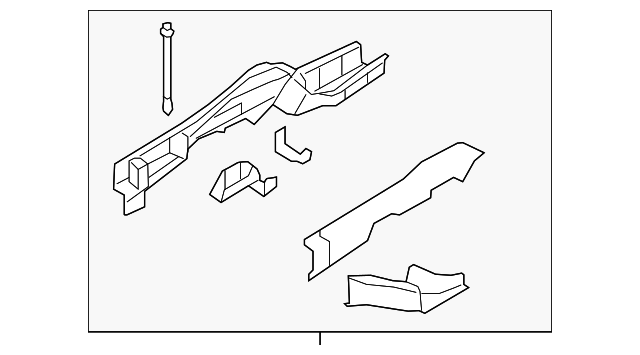 8L8Z-7810008-A Деталь LOWER RAIL ASSY, RIGHT