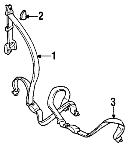 Mirage REAR SEAT BELTS