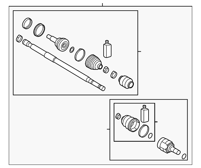 49500-A7100 AXLE ASSY, LEFT
