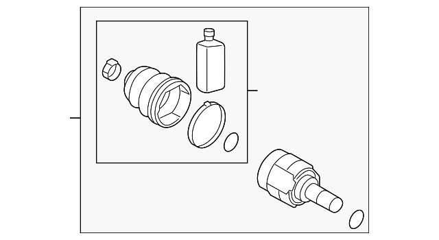 49592-A64A5 INNER JOINT, LEFT