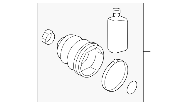 49595-A64A5 INNER BOOT, LEFT