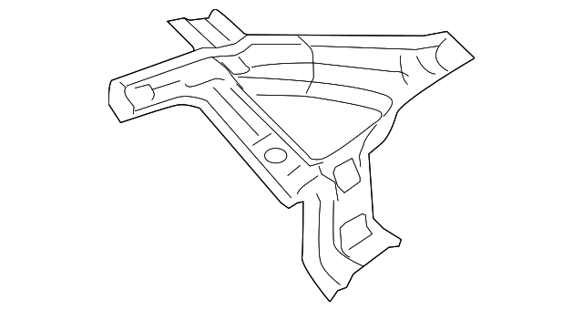 71630-3L000 Деталь INNER QTR PANEL, LEFT