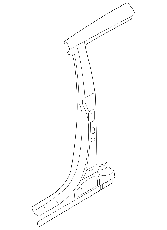 71401-4ZB00 Деталь CENTER PILLAR, LEFT