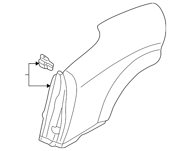8N7-809-604-B Деталь QUARTER PANEL, RIGHT