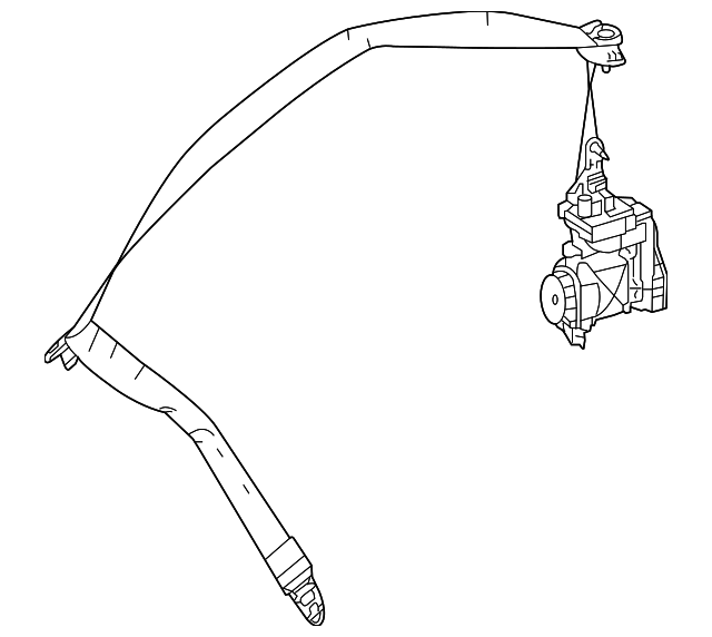 231-860-16-85-3D53 Деталь SEAT BELT ASSY, RIGHT