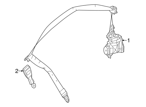 SL550 FRONT SEAT BELTS