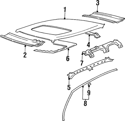 Sonata EXTERIOR TRIM - ROOF