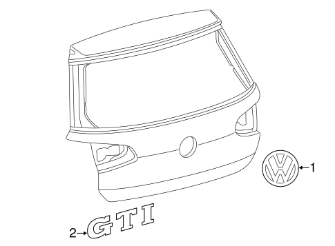 GTI EXTERIOR TRIM - LIFT GATE